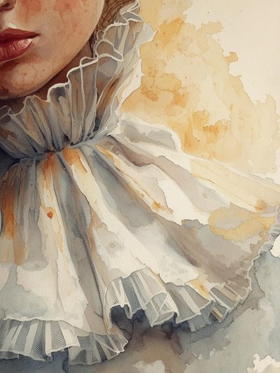 Col à volants « Aquarelle » - Ohkimiko