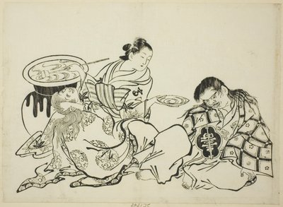 Courtisane servant du saké à Shojo, n° 4 d