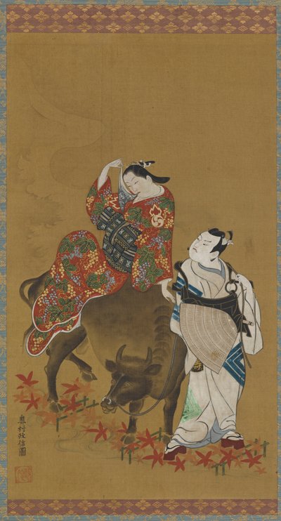 Deux acteurs de kabuki dans les rôles d