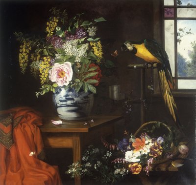 Nature morte avec un vase de fleurs, 1874 - Olaf August Hermansen