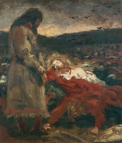 Tore Hund près du corps mort d