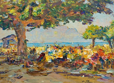 Marché à Vevey - Olga (1881 1941) Slomszynska