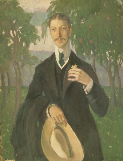 Portrait de Nikolaï Goumiliov (1886-1921) 1909 - Olga Lyudvigovna Della Vos Kardovskaya