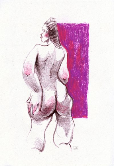 Forme féminine, violet - Olga Skomorokhova