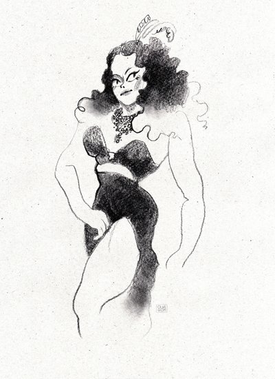 Diva rétro burlesque - Olga Skomorokhova
