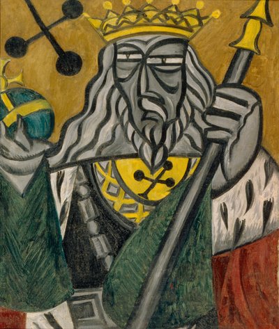Roi de trèfle, 1915 - Olga Rozanova