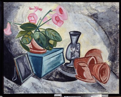 Nature morte avec fleurs roses - Olga Wladimirowna  Rosanowa