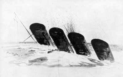 Le naufrage du RMS Lusitania, 7 mai 1915 - Oliver Percy Bernard
