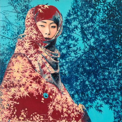 Kokin, 2022 (technique mixte sur toile) - Olivia Gozzano