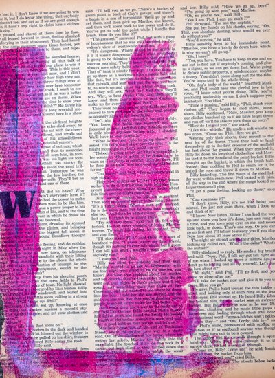 News, 2022 (technique mixte sur papier magazine) - Olivia Gozzano