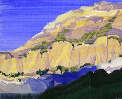 Loèche-les-Bains 10, 2012 (acrylique sur toile) - Olivier Morel