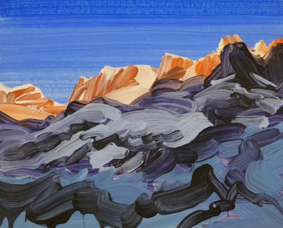 Loèche-les-Bains 11, 2012 (acrylique sur toile) - Olivier Morel