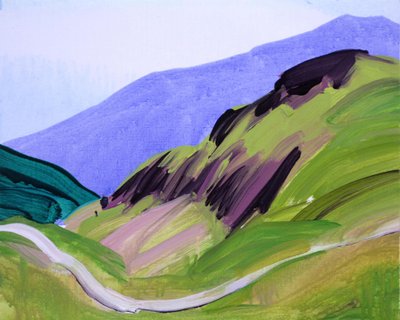 Loèche-les-Bains 12, 2012 (acrylique sur toile) - Olivier Morel