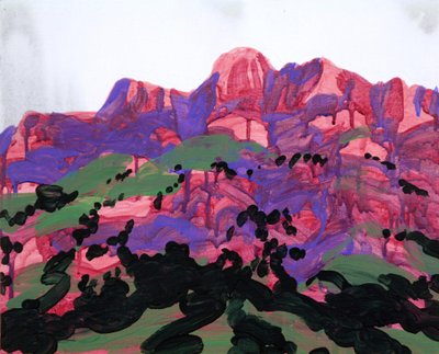 Loèche-les-Bains 19, 2012 (acrylique sur toile) - Olivier Morel