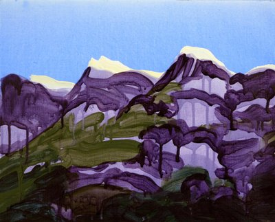 Loèche-les-Bains 20, 2012 (acrylique sur toile) - Olivier Morel