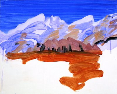Loèche-les-Bains 21, 2012 (acrylique sur toile) - Olivier Morel