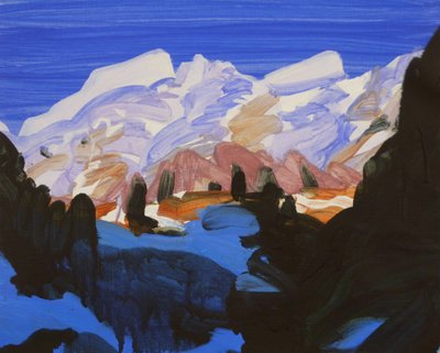 Loèche-les-Bains 22, 2012 (acrylique sur toile) - Olivier Morel