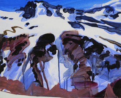 Loèche-les-Bains 25, 2012 (acrylique sur toile) - Olivier Morel