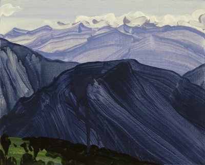 Loèche-les-Bains 28, 2014 (acrylique sur toile) - Olivier Morel