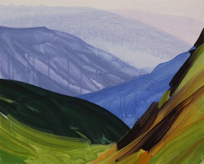 Loèche-les-Bains 29, 2014 (acrylique sur toile) - Olivier Morel