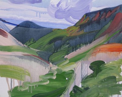 Loèche-les-Bains 4, 2012 (acrylique sur toile) - Olivier Morel