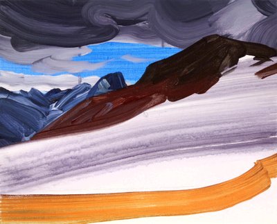 Loèche-les-Bains 5, 2012 (acrylique sur toile) - Olivier Morel