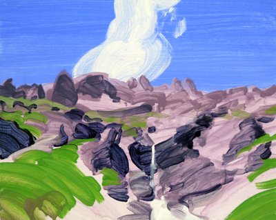 Loèche-les-Bains 8, 2012 (acrylique sur toile) - Olivier Morel