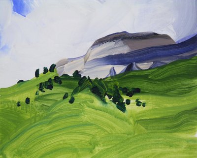 Loèche-les-Bains 9, 2012 (acrylique sur toile) - Olivier Morel