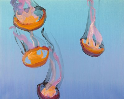 Méduses 13, 2013 (acrylique sur toile) - Olivier Morel