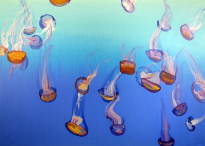 Méduses 3, 2012 (acrylique sur toile) - Olivier Morel