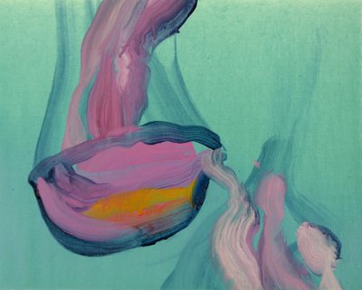 Méduses 8, 2013 (acrylique sur toile) - Olivier Morel