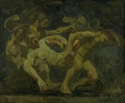 La lutte pour le corps de Patrocle - Oluf Hartmann