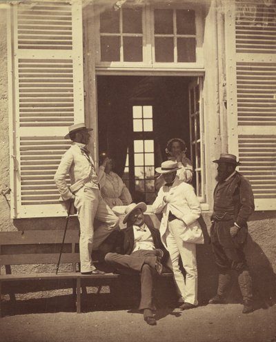 Quelques familiers de Louis Robert, vers 1860 - Olympe Aguado