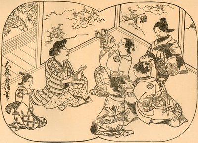 Divertissement avec des marionnettes - Omori Yoshikiyo