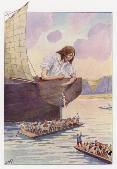 Illustration pour Les Voyages de Gulliver - Onfray de Breville Job