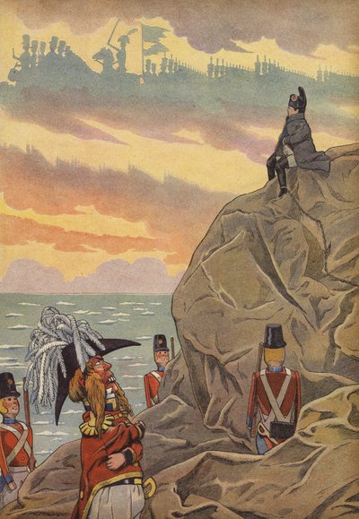 Napoléon à Sainte-Hélène, gardé par les Britanniques - Onfray de Breville Job
