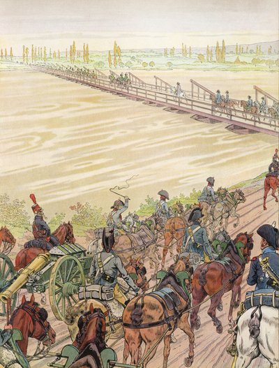 Napoléon traversant le Rhin, 1er octobre 1805 - Onfray de Breville Job