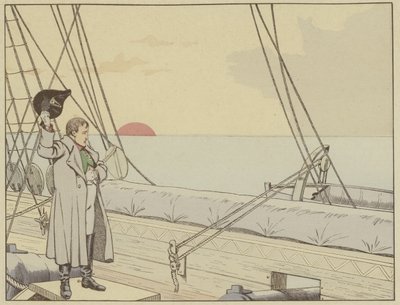 Napoléon à bord du HMS Bellerophon après s