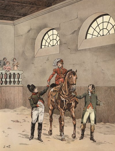 La nouvelle impératrice de Napoléon à sa leçon d