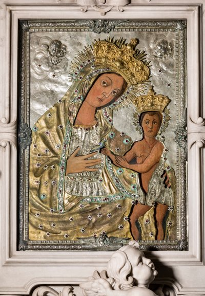 Madonna Odegitria - Icône avec Riza - Onofrio Palvisino da Monopoli