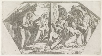 Adoration des mages (Peintures dans la Loggia de Raphaël) - Orazio Borgianni