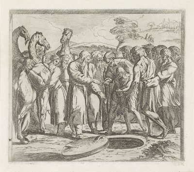 Joseph vendu par ses frères (Peintures dans la Loggia de Raphaël) - Orazio Borgianni