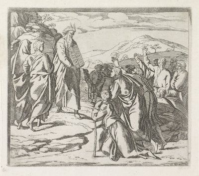Moïse montre les tables de la loi - Orazio Borgianni