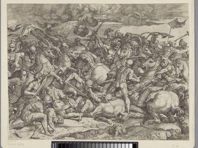 Bataille du pont Milvius - Orazio Farinati (attributed to)