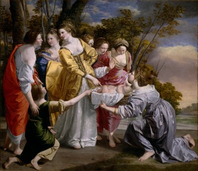 La découverte de Moïse - Orazio Gentileschi