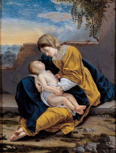 Madone et enfant dans un paysage, 1621-1624 - Orazio Gentileschi