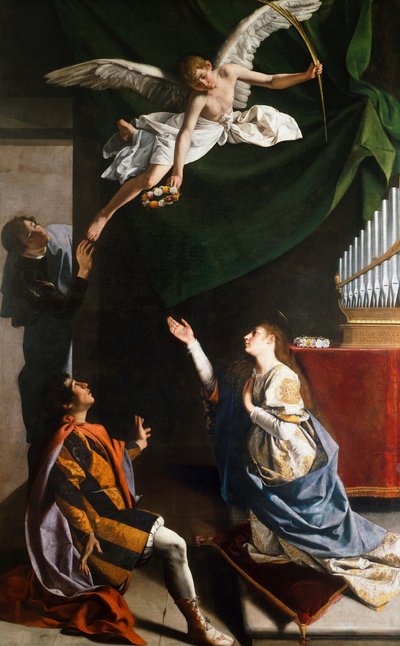 Les saints martyrs Cécile, Valérien et Tiburce, 1606-1607 - Orazio Gentileschi