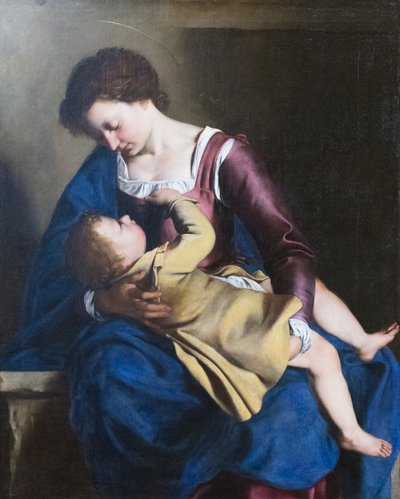 Vierge Marie et enfant - Orazio Gentileschi