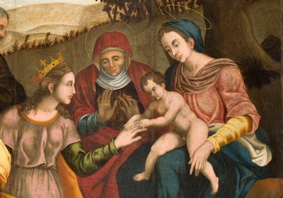 Mariage de Sainte Catherine, détail - Orazio da Spinazzola Iacobetta