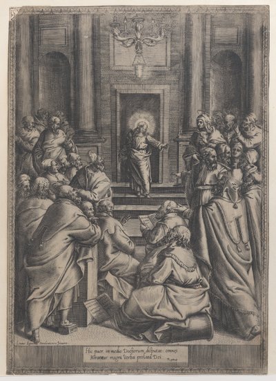 Le Christ disputant dans le temple, 1568-77 - Orazio de Sanctis